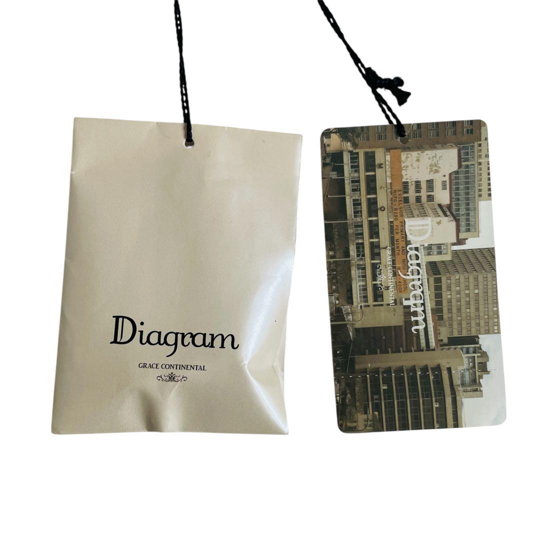 【新品タグ付】ダイアグラム ウール混 配色ジャージジャケット ノーカラー S