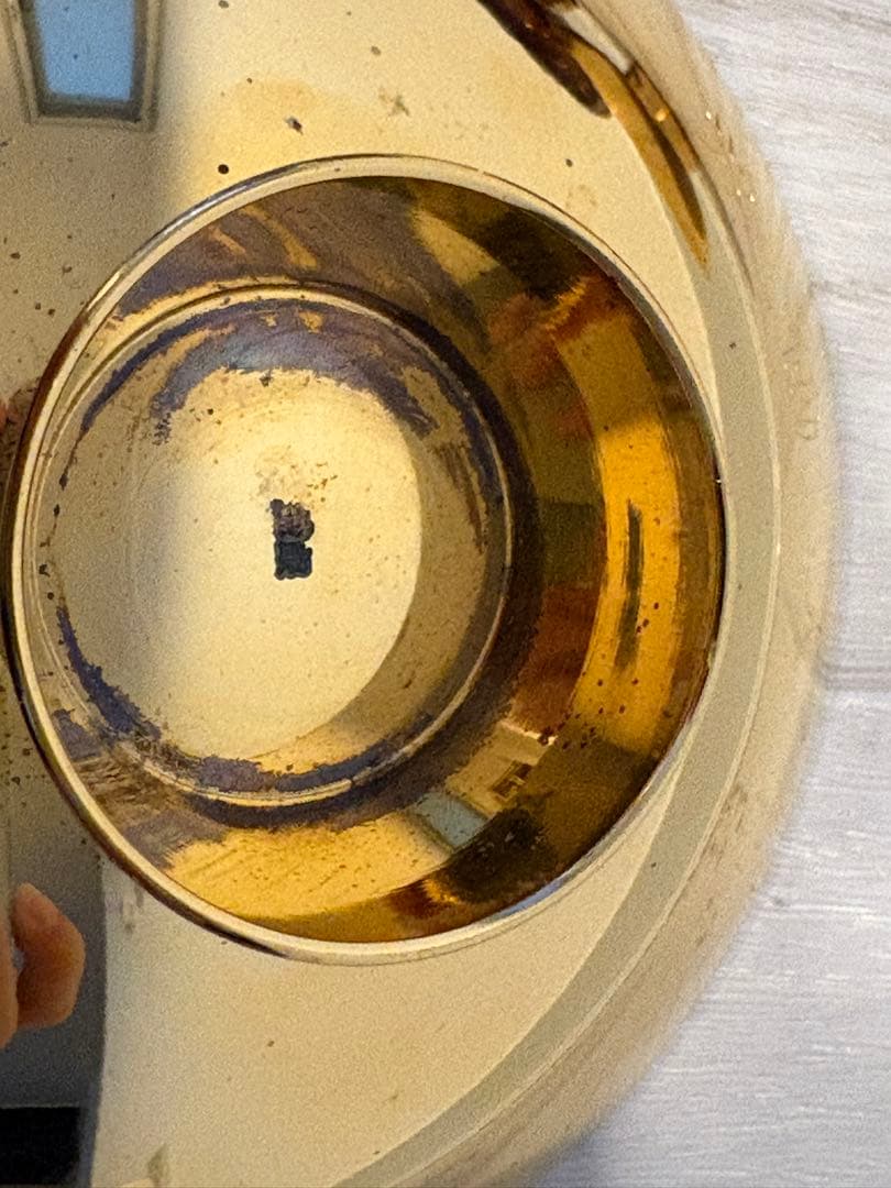 わ*ん様 純銀盃　93.4g (金メッキ) おまけ金メッキ金杯