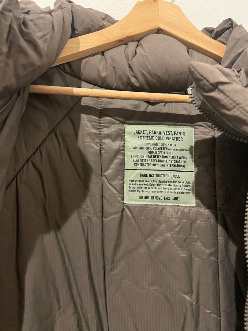 プリマロフト ECWCS LEVEL7型　ナイロン中綿コート