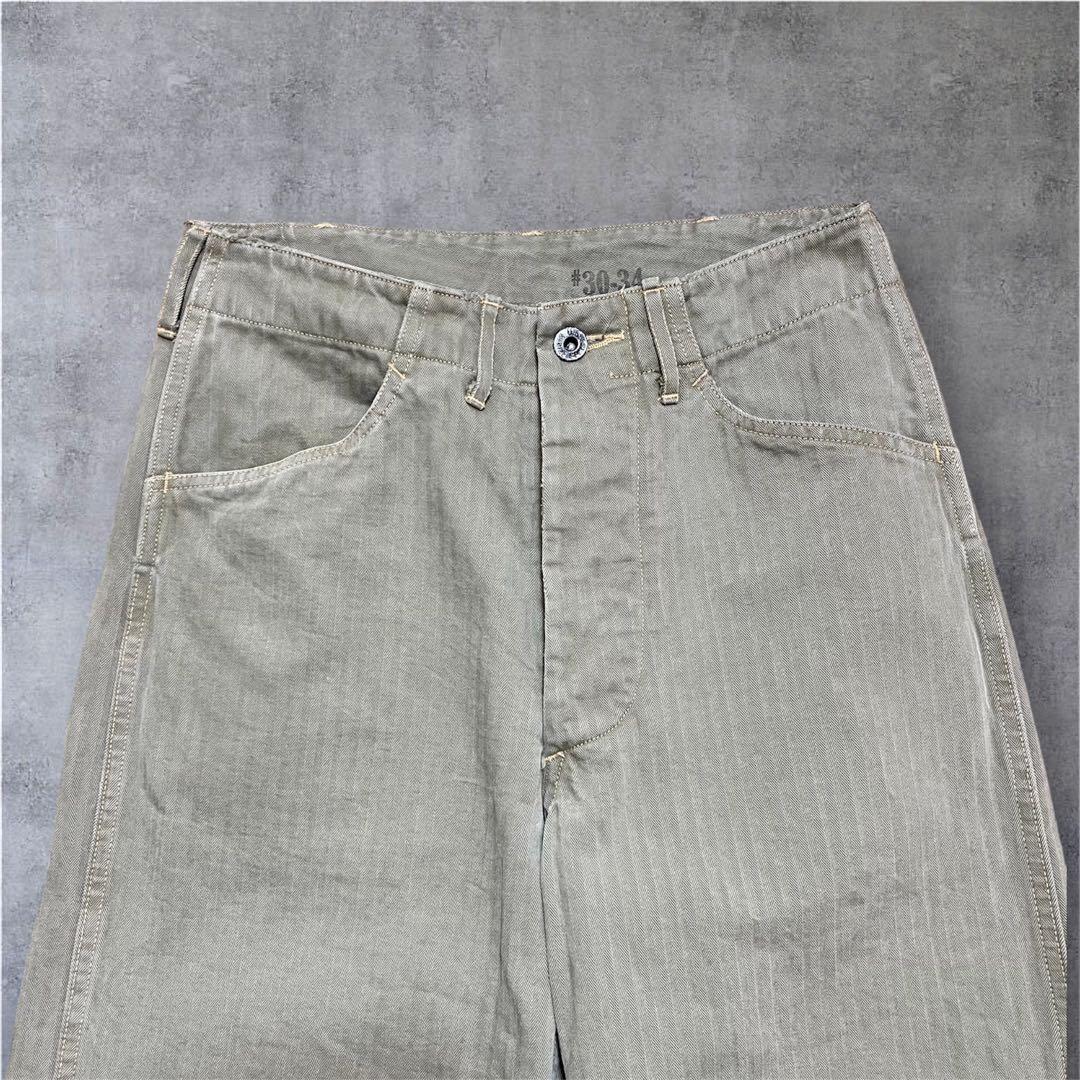 バズリクソンズUSMC ヘリンボーンユーティリティトラウザーズパンツ S