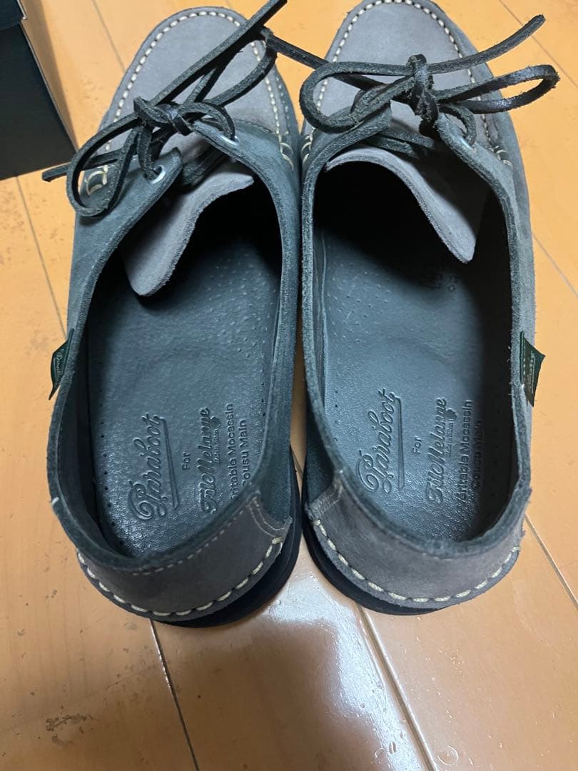 希少！パラブーツ×フィルメランジェ別注　デッキシューズ　ドマング　グレースエード