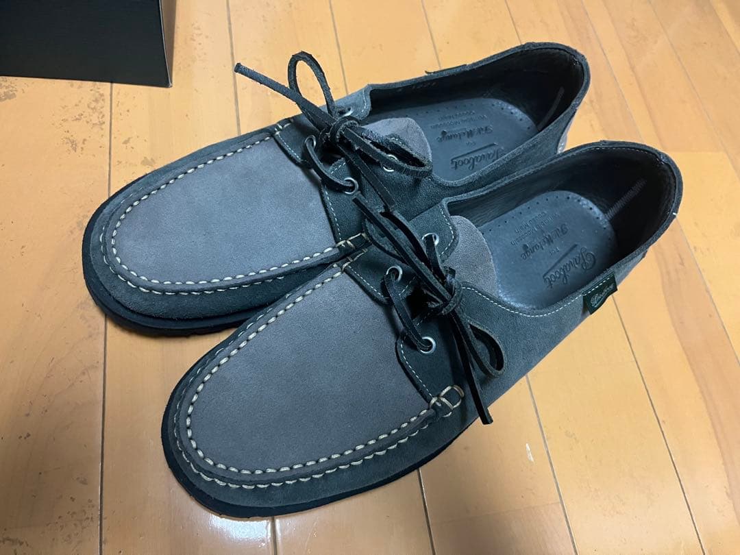 希少！パラブーツ×フィルメランジェ別注　デッキシューズ　ドマング　グレースエード