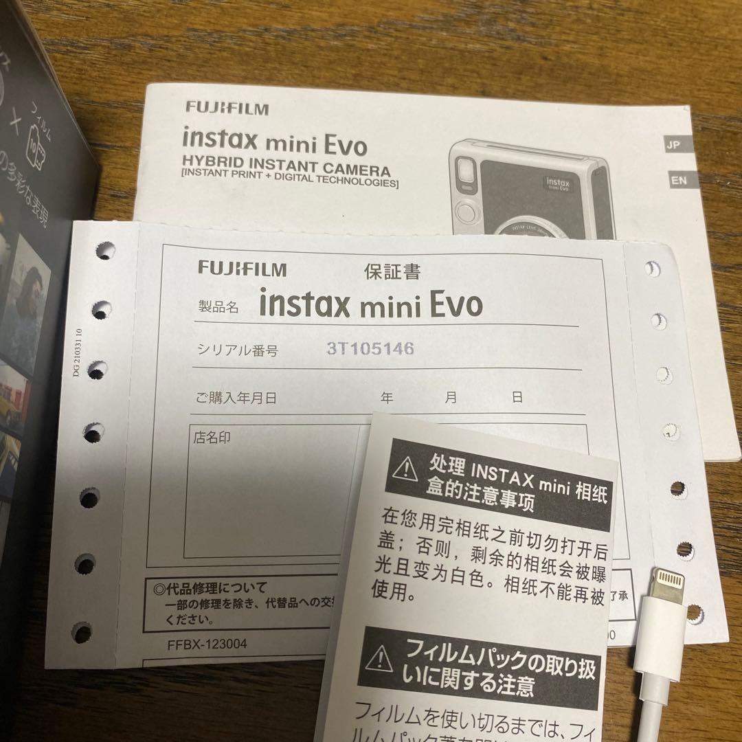 FUJIFILM instax mini Evo ブラック