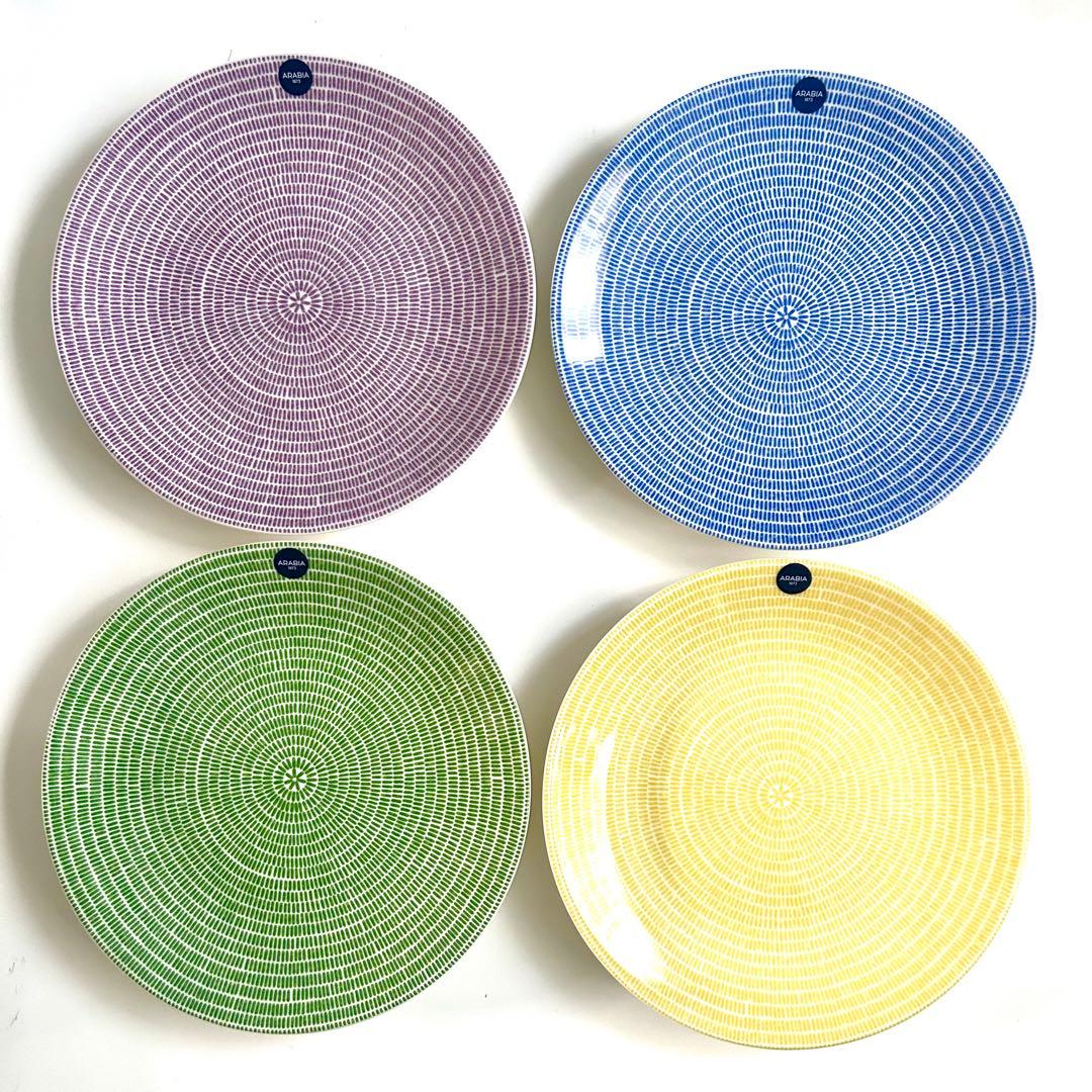 新品ARABIAアラビア 24hAVEC アベック プレート20cm 4枚 廃盤