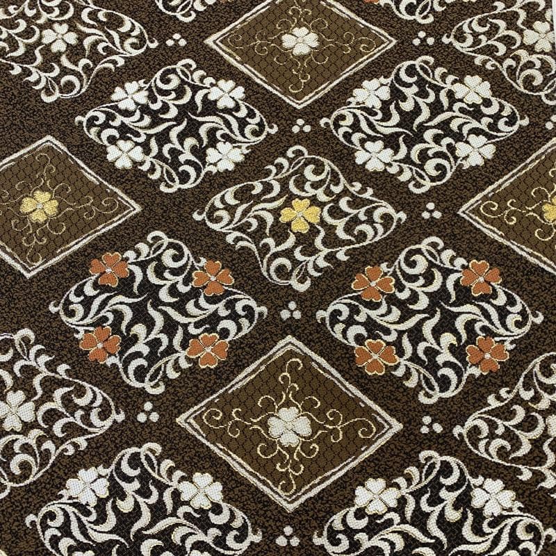 502my87◇西陣 廣部商事 花菱 唐草 金糸 六通 袋帯◇美品