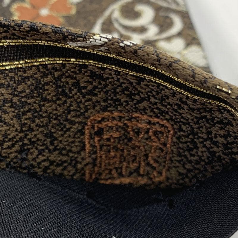 502my87◇西陣 廣部商事 花菱 唐草 金糸 六通 袋帯◇美品