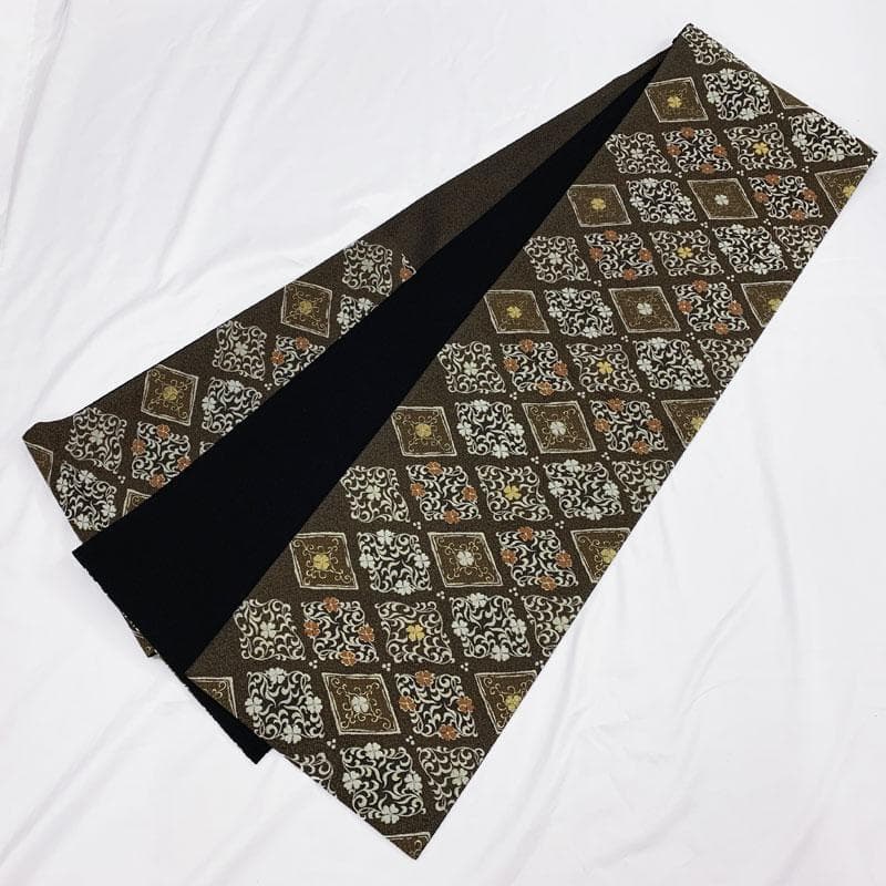 502my87◇西陣 廣部商事 花菱 唐草 金糸 六通 袋帯◇美品