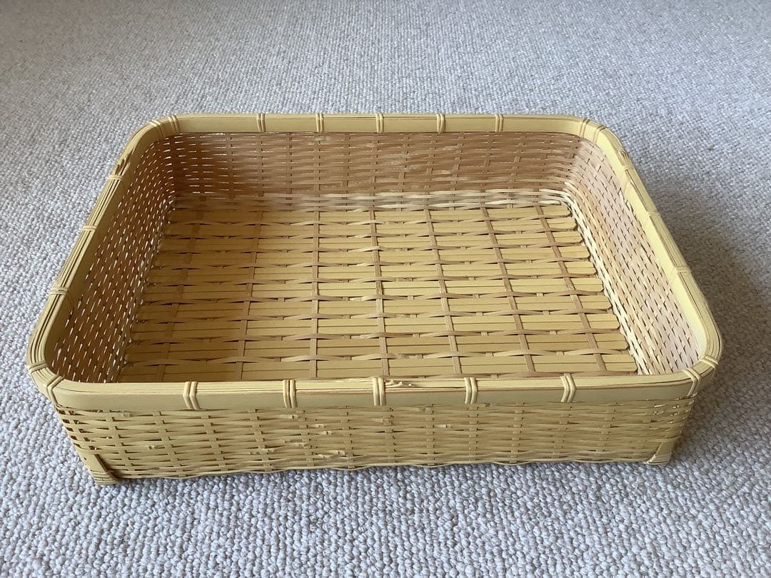 竹製 整理かご（中川政七商店、吉田直樹（吉田竹物）作）浅型 大