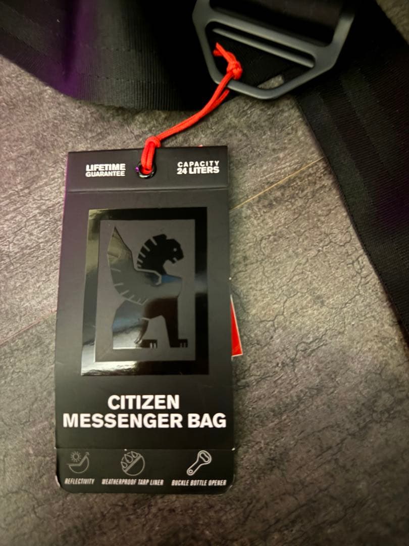 ま*ん様 CHROME クローム ブラック メッセンジャーバッグ CTZ 24L