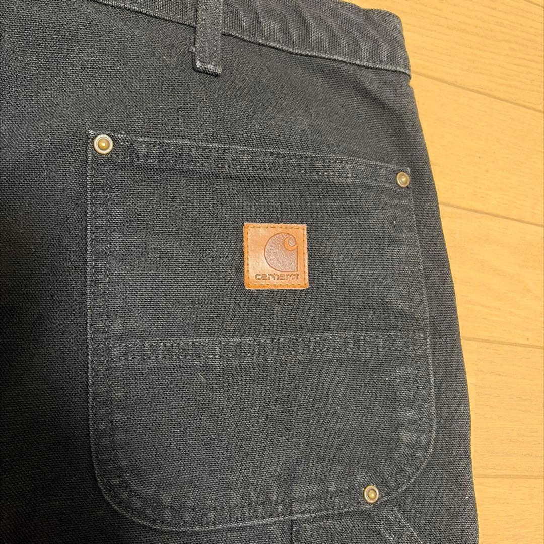 Carhartt カーハート ダブルニー ブラック w38 l32 ※紐内蔵