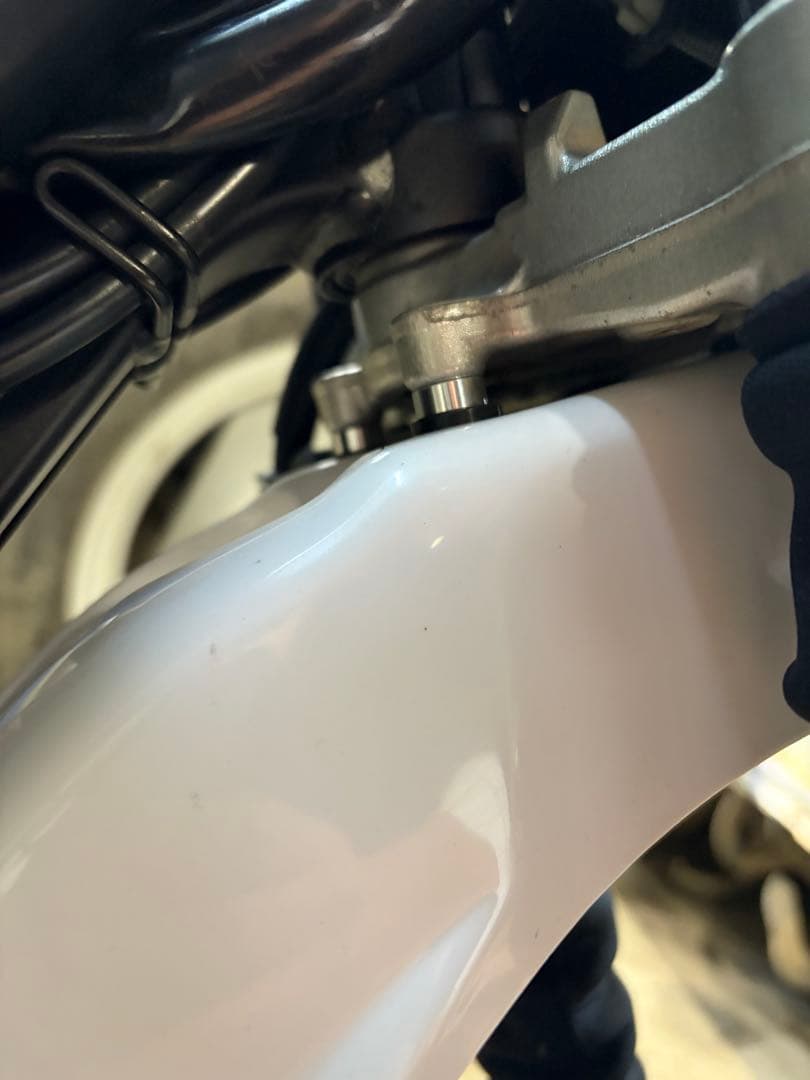 DT230ランツァフロントフェンダー　セロー250