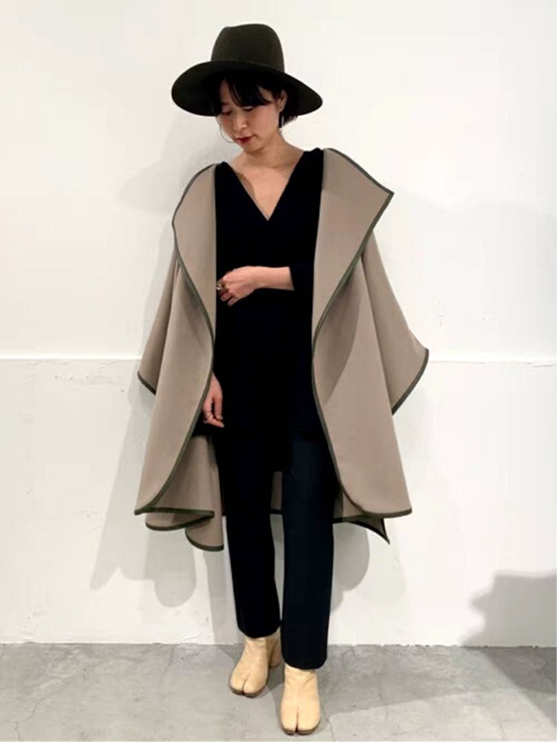 【美品】plage プラージュ　ポンチョコート　ウール　定価6.1万円