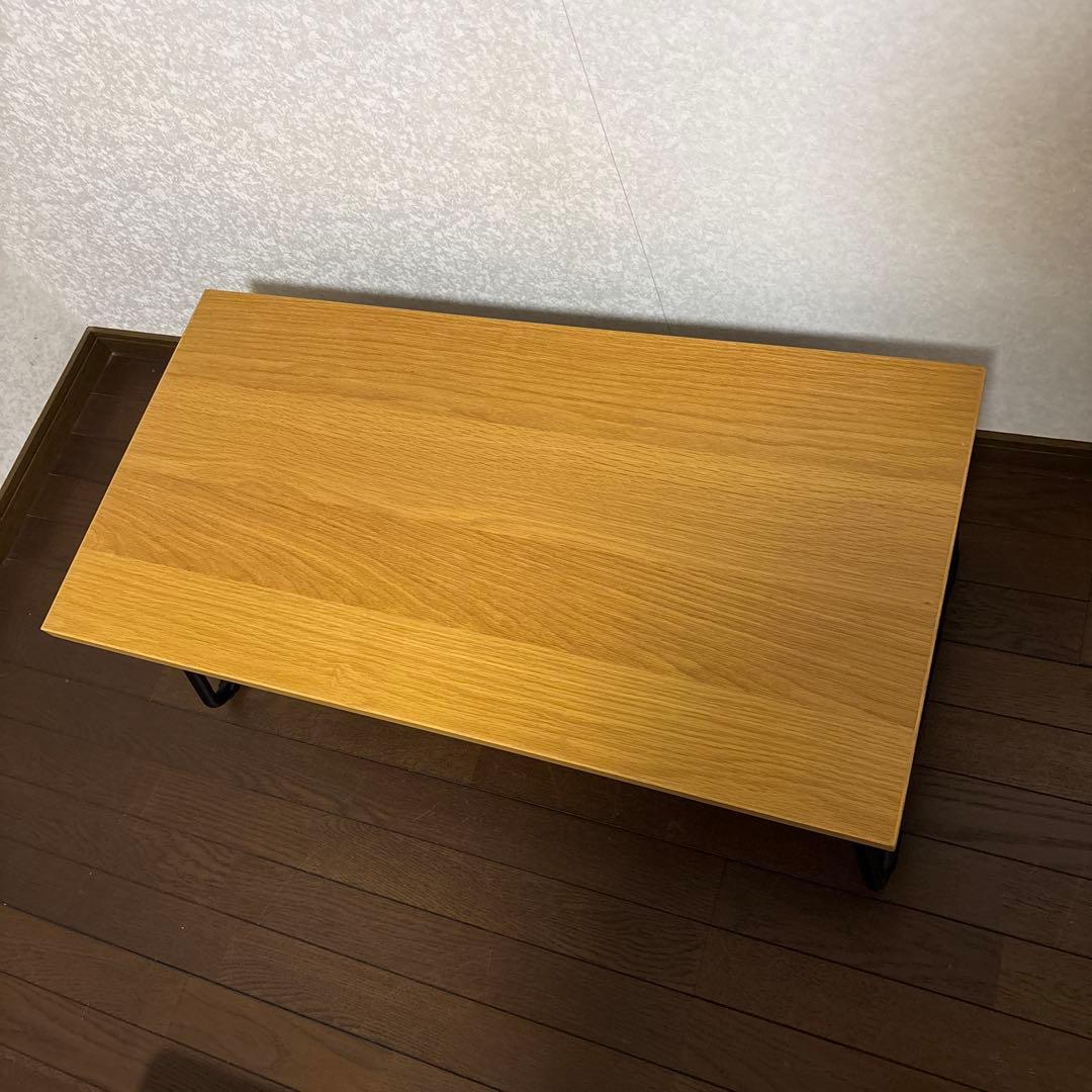 【美品】無印良品 MUJI 折りたたみ ローテーブル 90cm