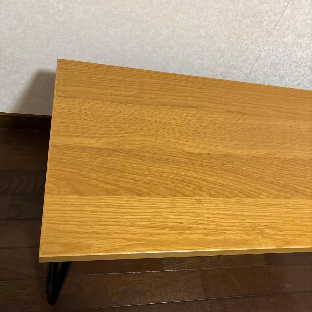 【美品】無印良品 MUJI 折りたたみ ローテーブル 90cm