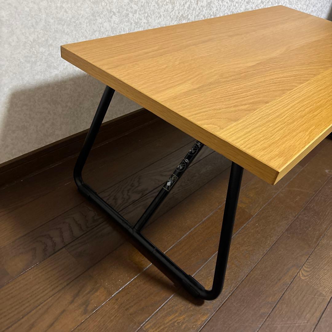 【美品】無印良品 MUJI 折りたたみ ローテーブル 90cm
