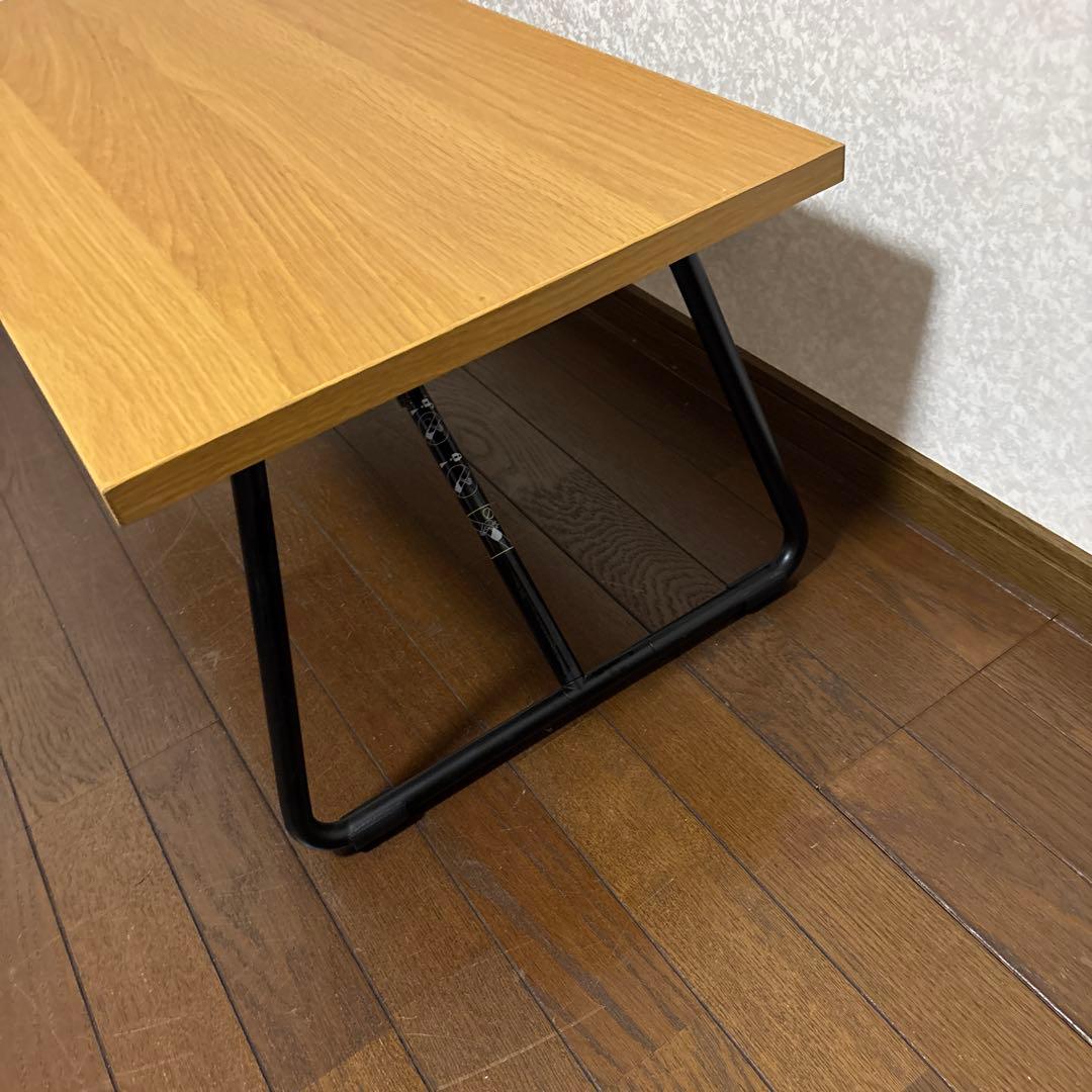 【美品】無印良品 MUJI 折りたたみ ローテーブル 90cm