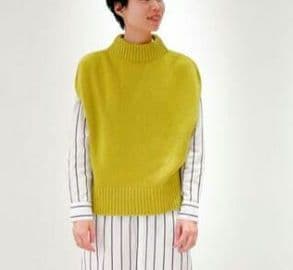 GALERIE VIE　ファインウール ビルドネックベスト