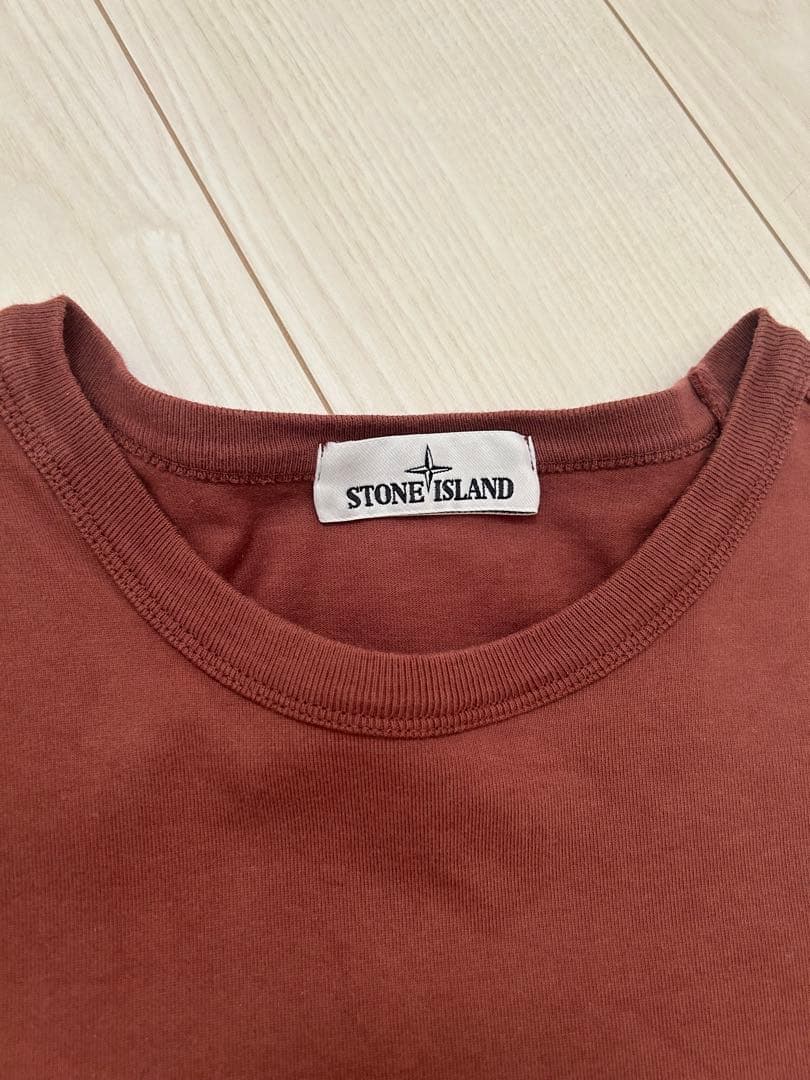 STONE  ブラウン長袖カットソー