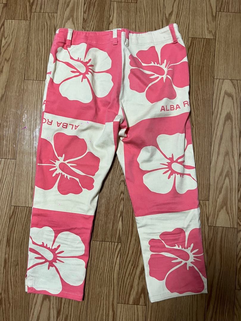 アルバローザ ALBA ROSA 升目サブリナパンツ