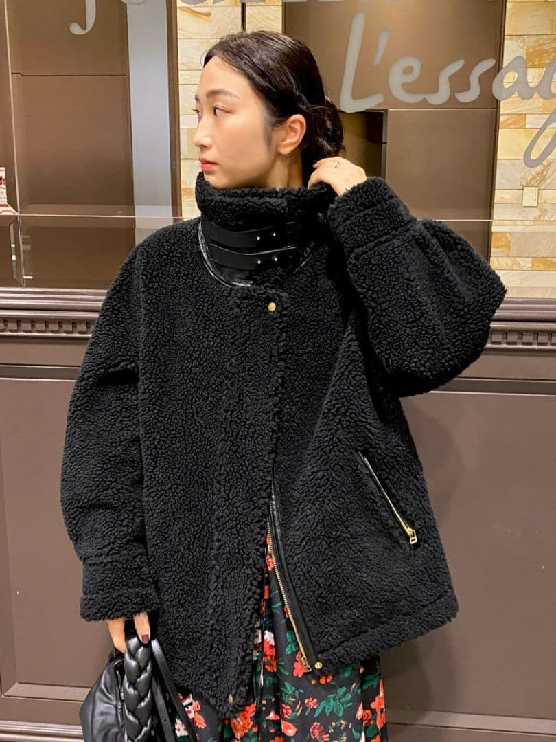 超美品【ジャーナルスタンダードレサージュ】ボアアビエータージャケット