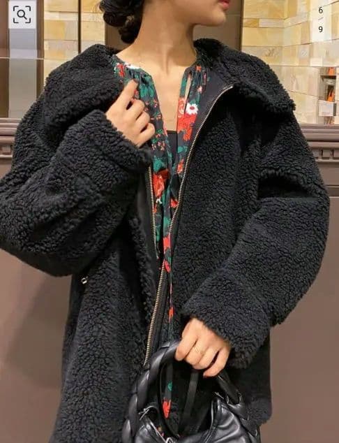 超美品【ジャーナルスタンダードレサージュ】ボアアビエータージャケット