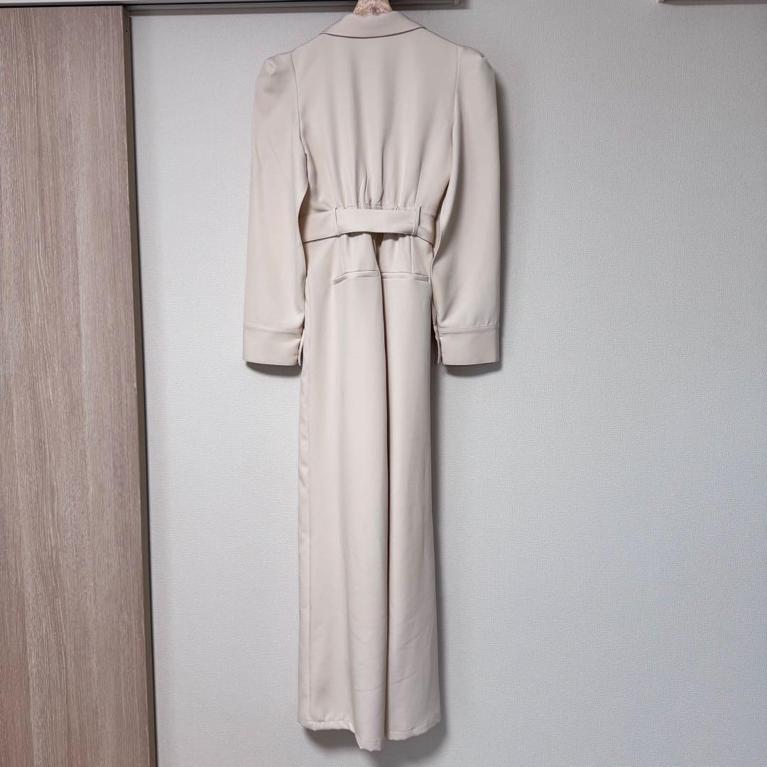 party ベルト付ケープ風オールインワン