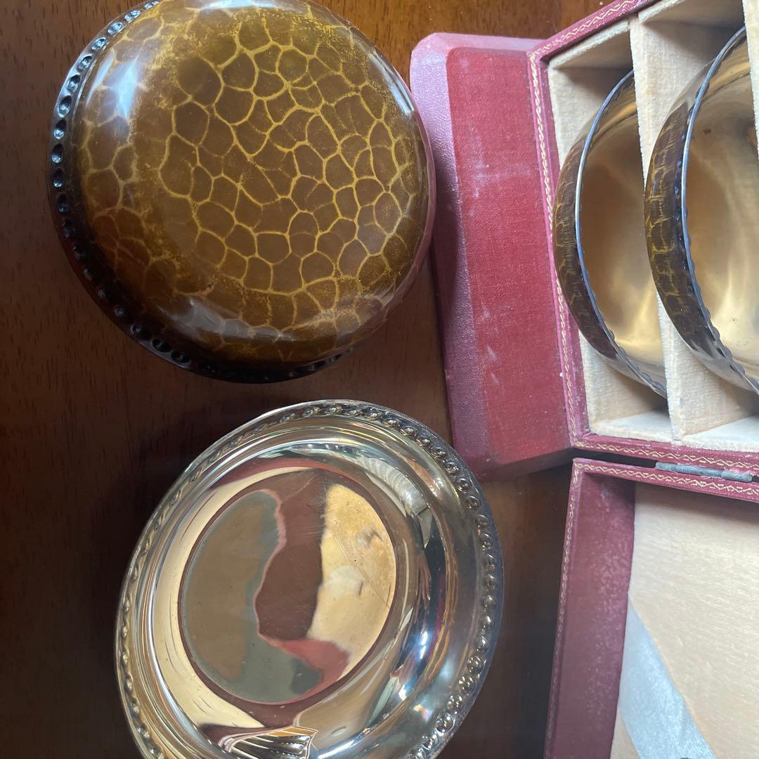 アンティーク品 漆器 菓子器セット 5個収納ケース付き