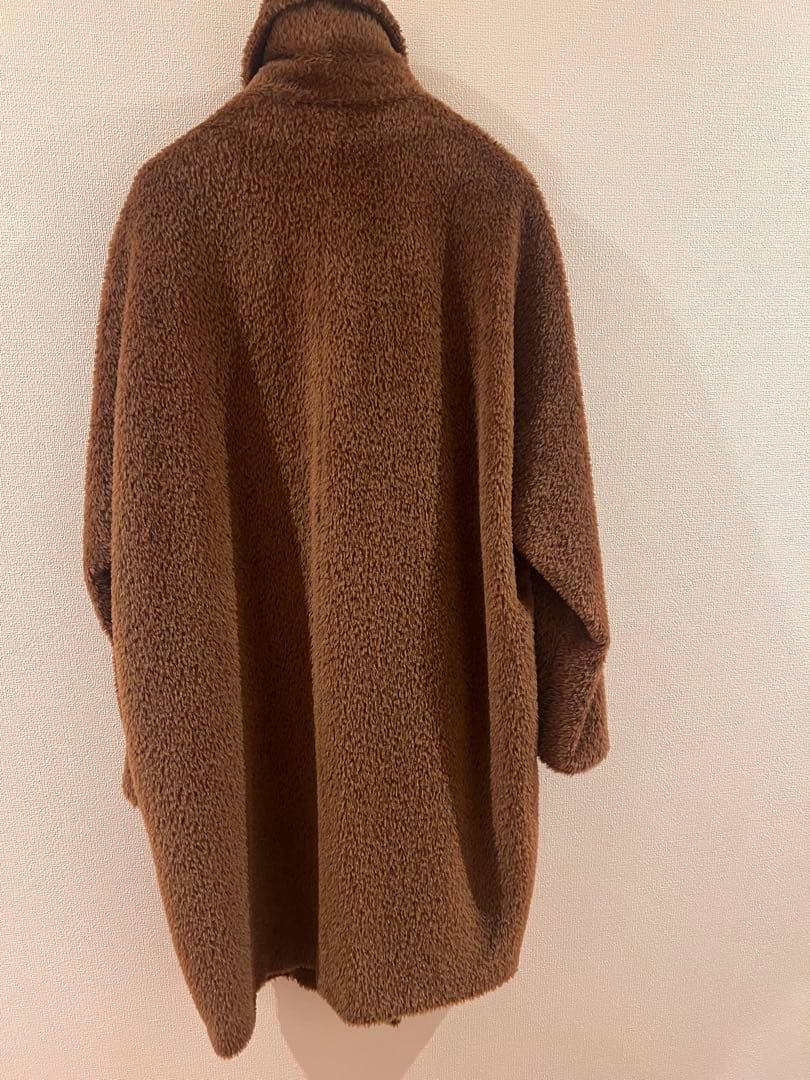 Max Mara STUDIO アルパカシャギーコート　ブラウン