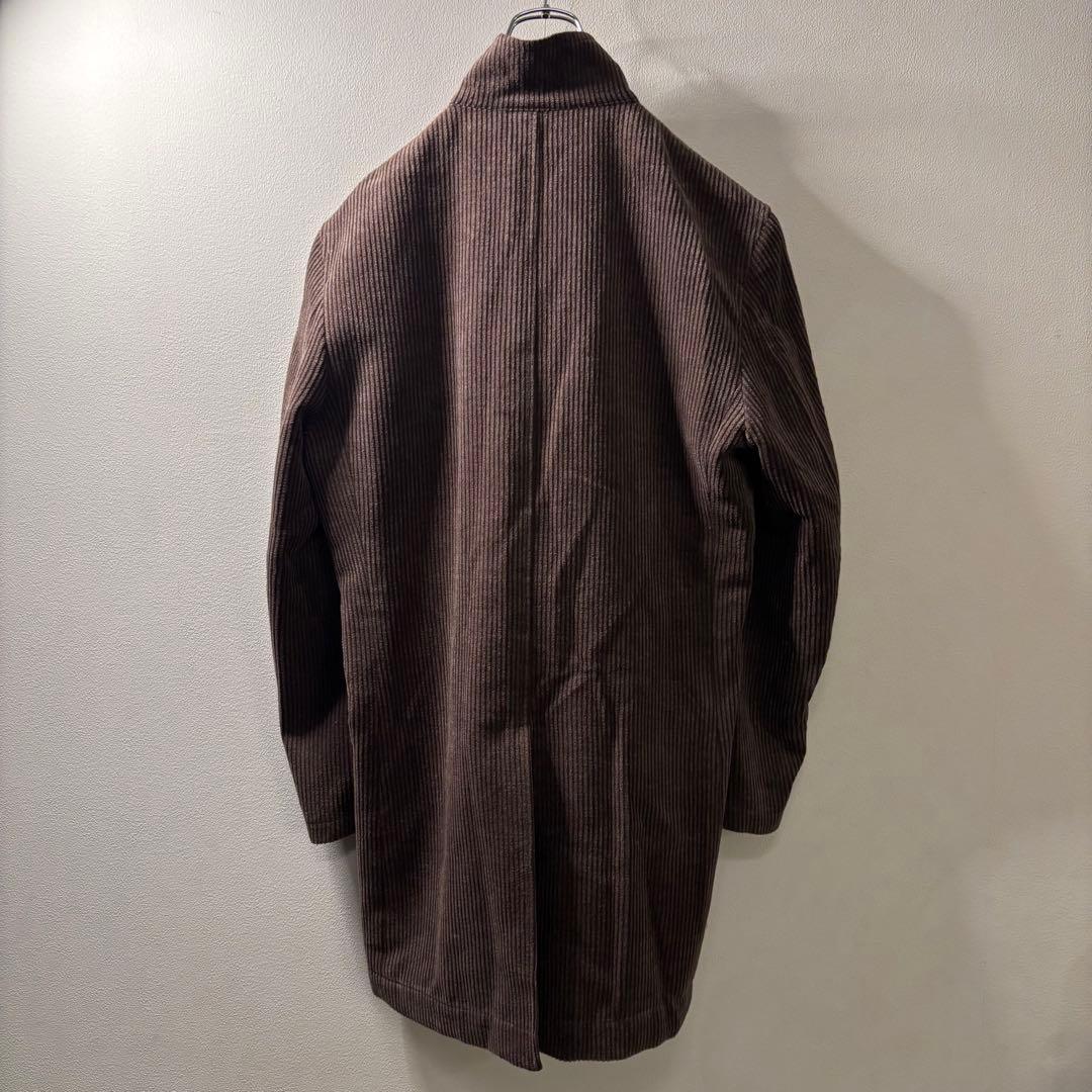 オーバーサイズ コーデュロイ スタンドカラー コート ユニセックス ヴィンテージ