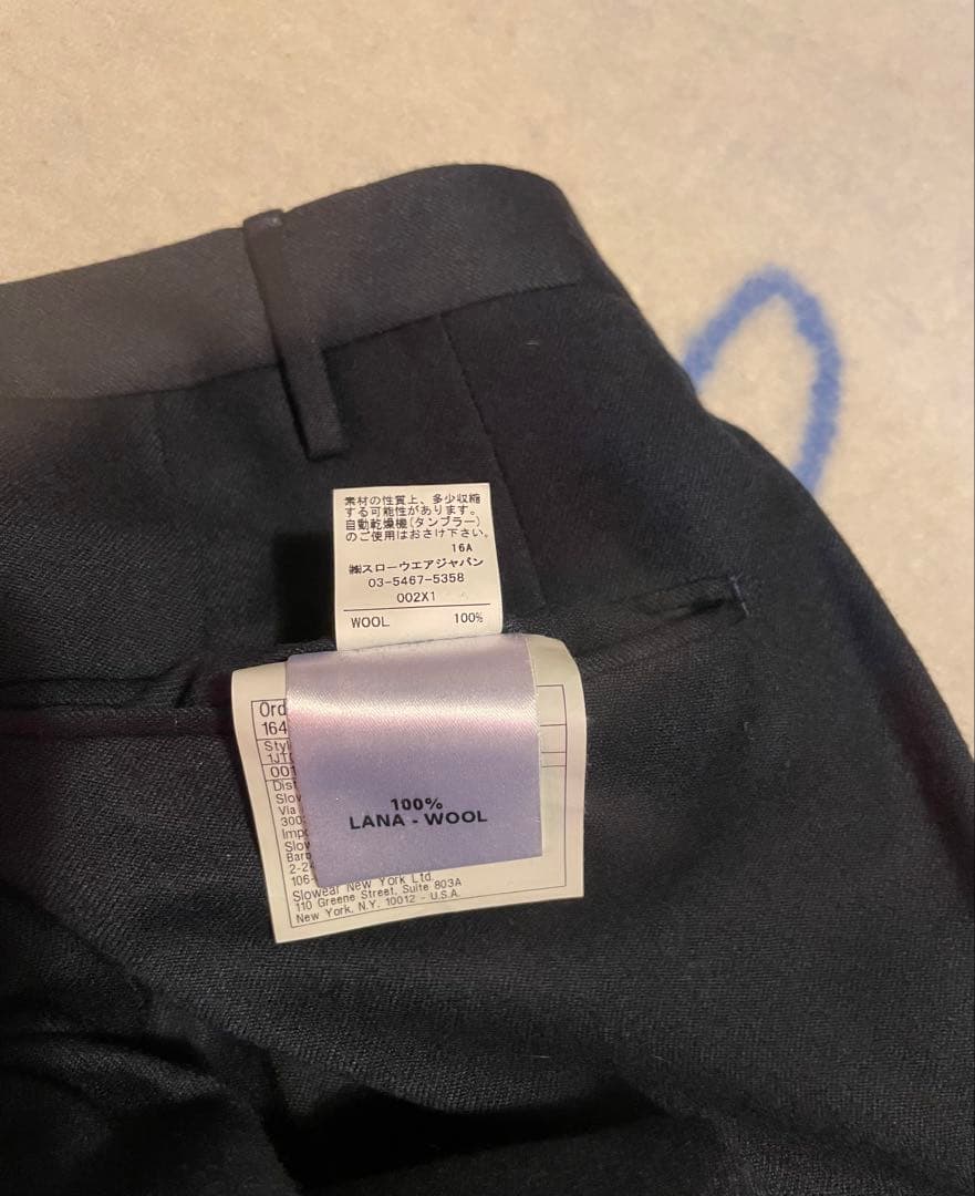 インコテックス　ウール　パンツ　48 紺