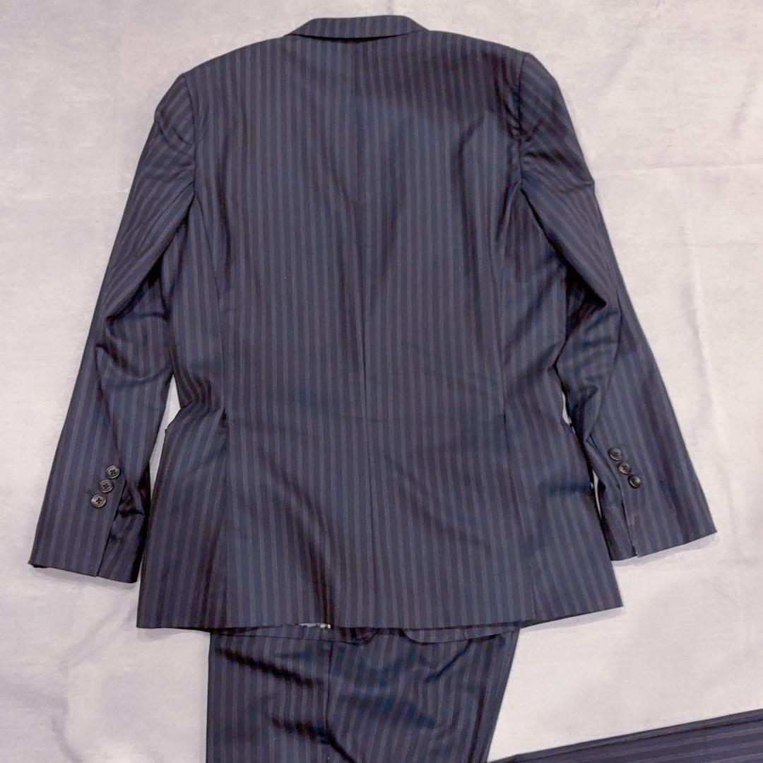 最高級 super160s Paul Smith ストライプ ビジネススーツ M