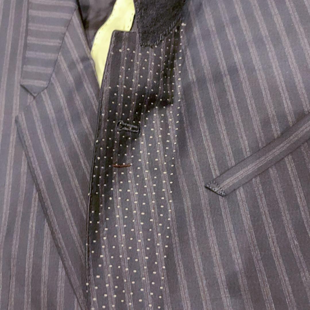 最高級 super160s Paul Smith ストライプ ビジネススーツ M