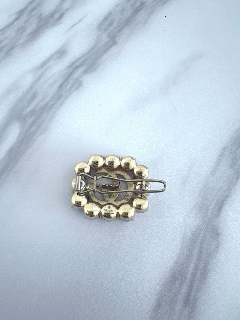GUCCIグッチ パールヘアクリップ