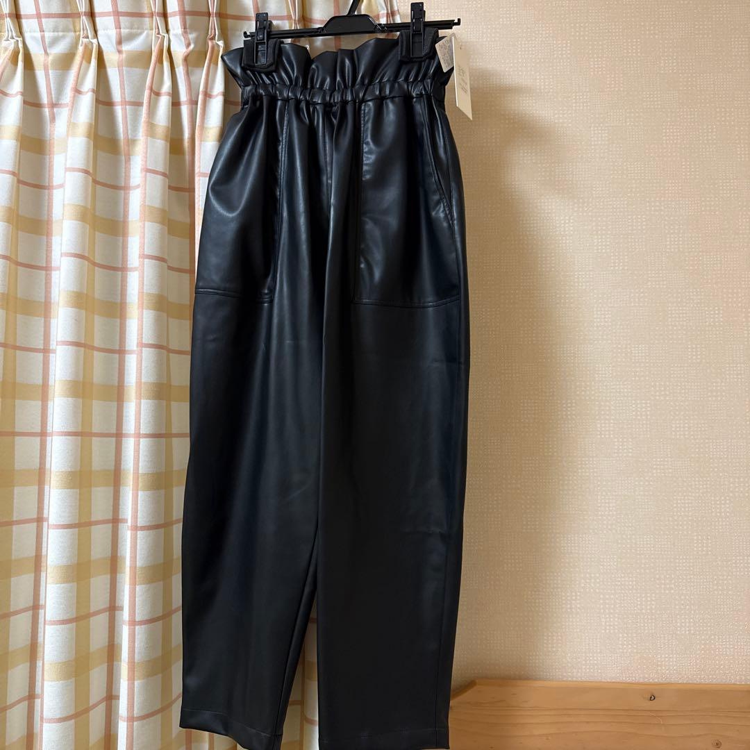 イオレ IORE Petal Leather Pants BLACK レザー