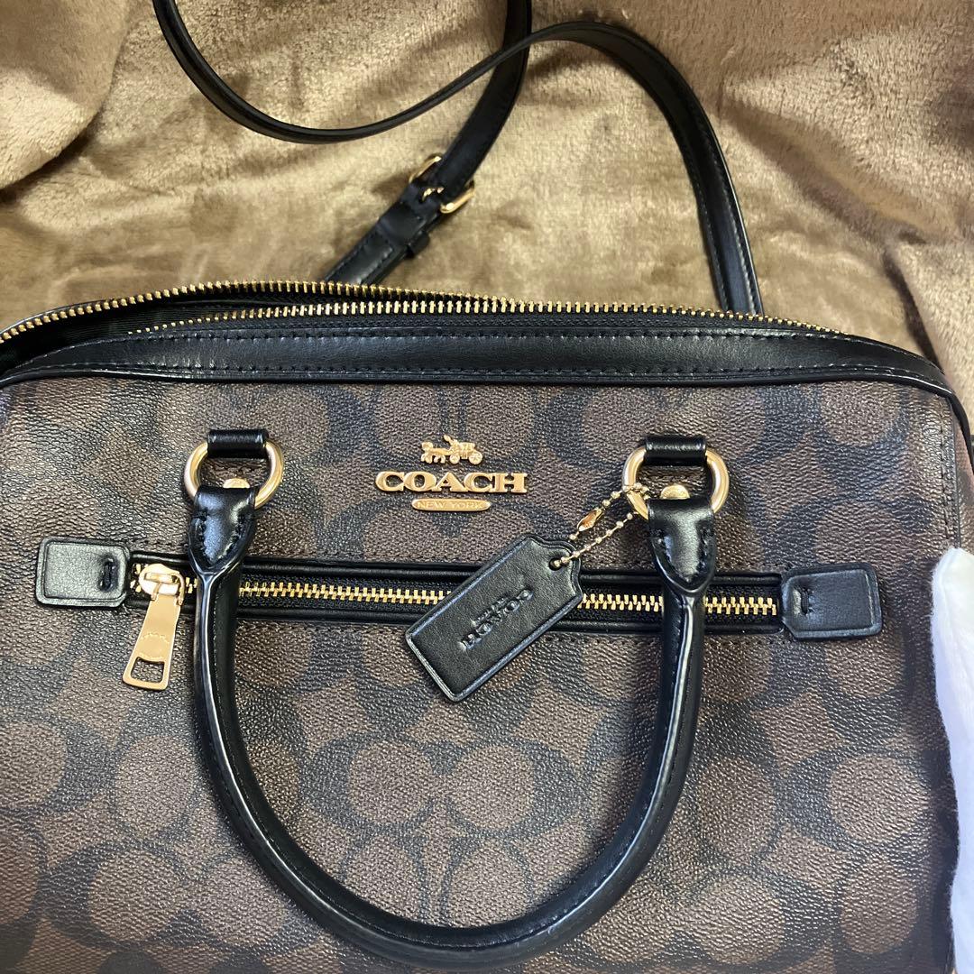ゆ*き様 COACH ショルダーバッグ ブラウン