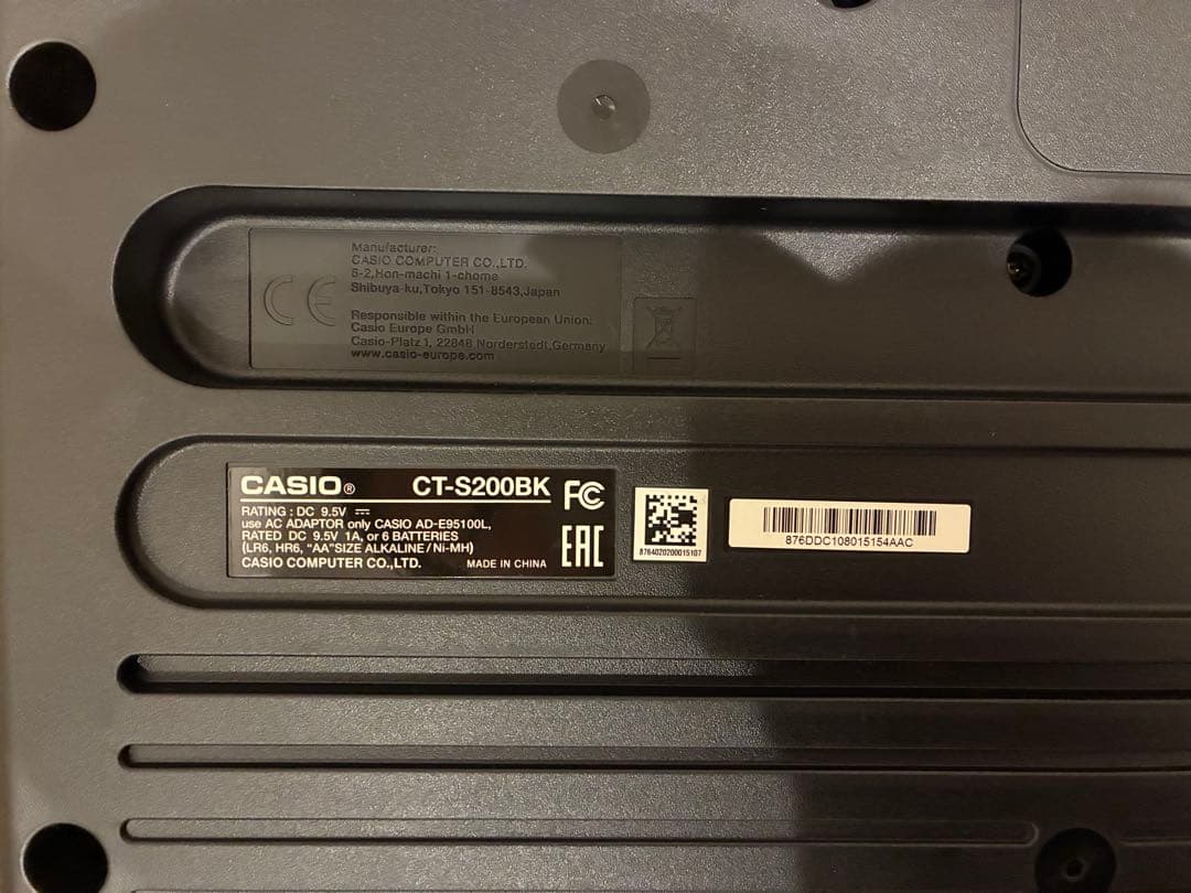 CASIO CT-S200BK ほぼ未使用　美品