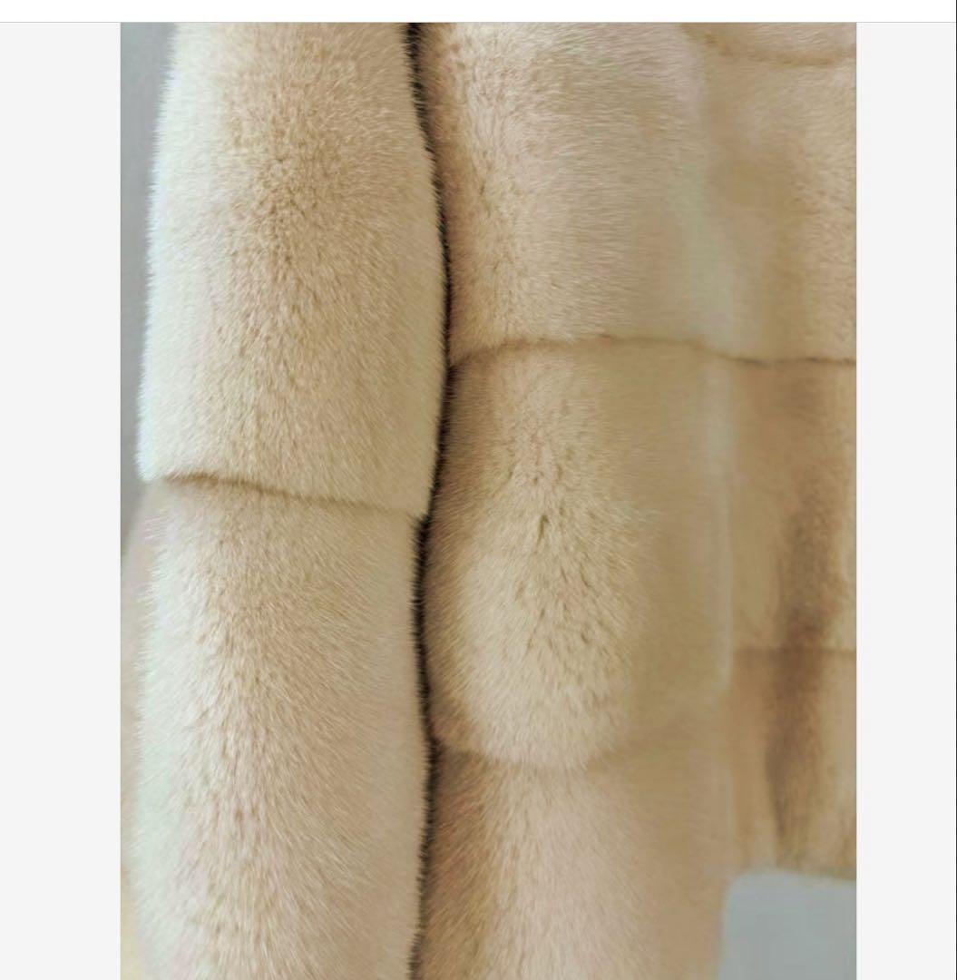 ミンクジャケット　ピンクベージュ