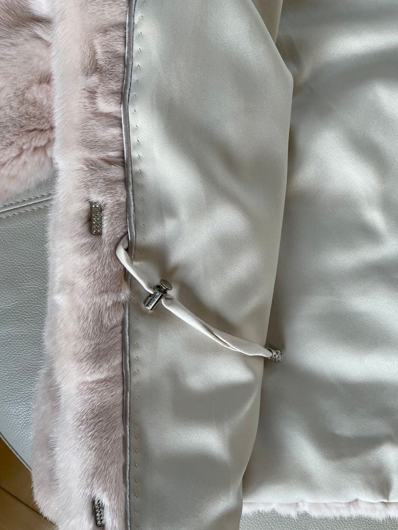 ミンクジャケット　ピンクベージュ