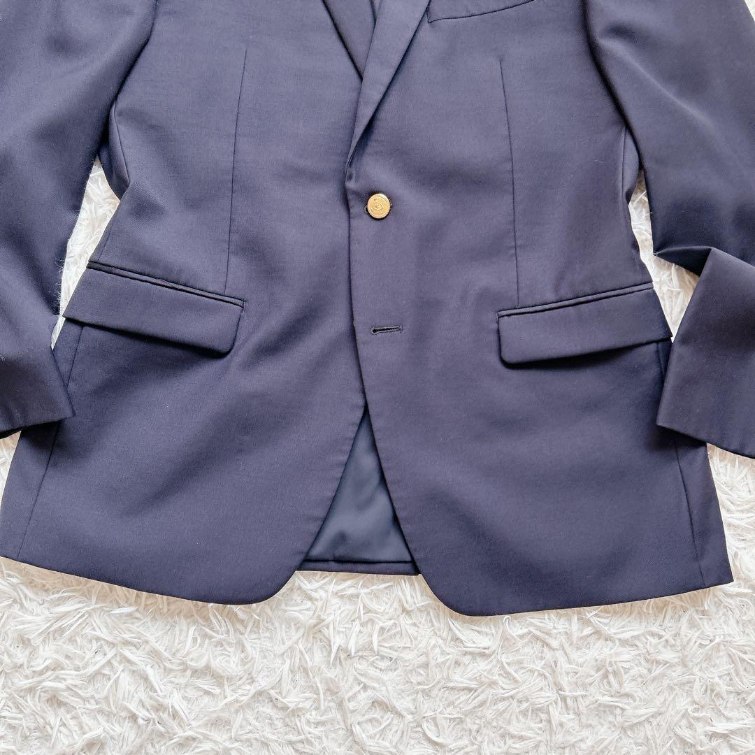 美品 ラルフローレン 紺ブレ 金ボタン テーラードジャケット 40R ネイビー
