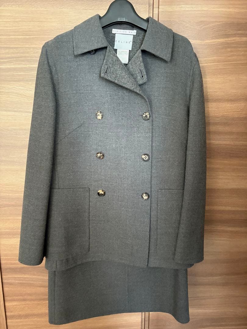 お値下げ‼️【美品】CELINE セリーヌ セットアップツイードスカートスーツ