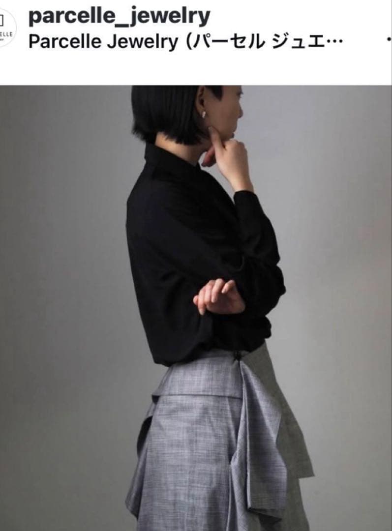 パーセルジュエリー　パールピアスk18美品