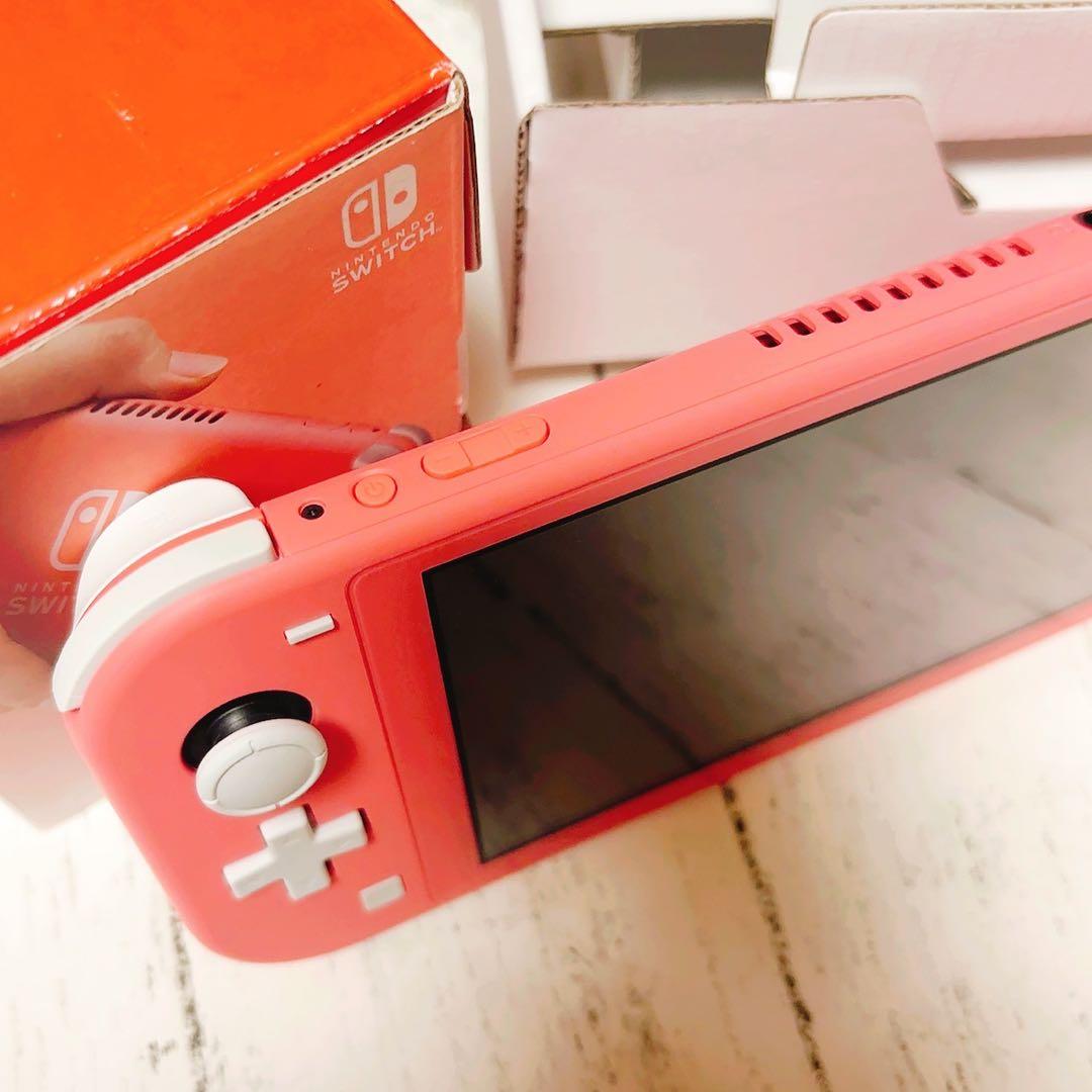 Nintendo SwitchLite コーラルピンク 本体 外箱 任天堂