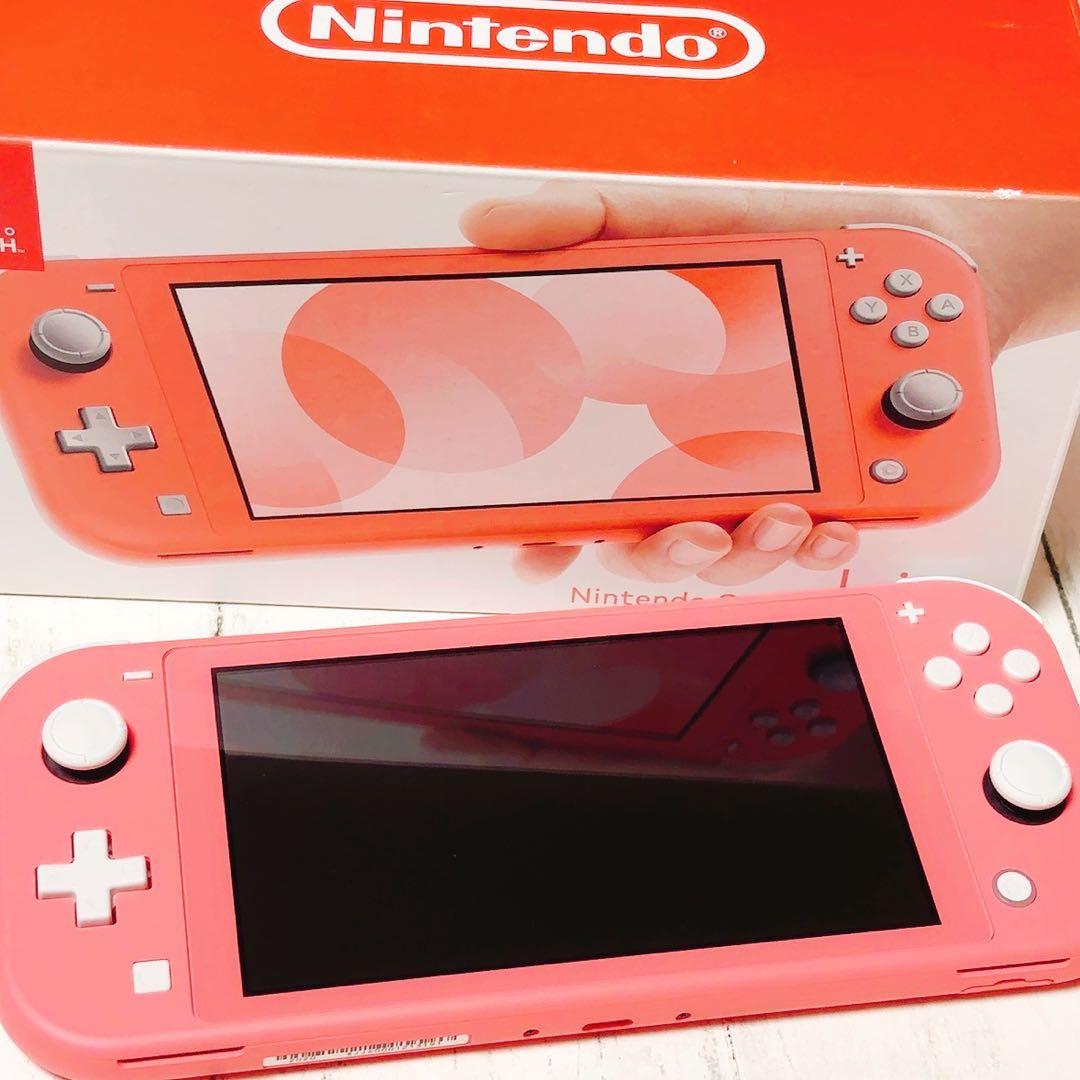 Nintendo SwitchLite コーラルピンク 本体 外箱 任天堂