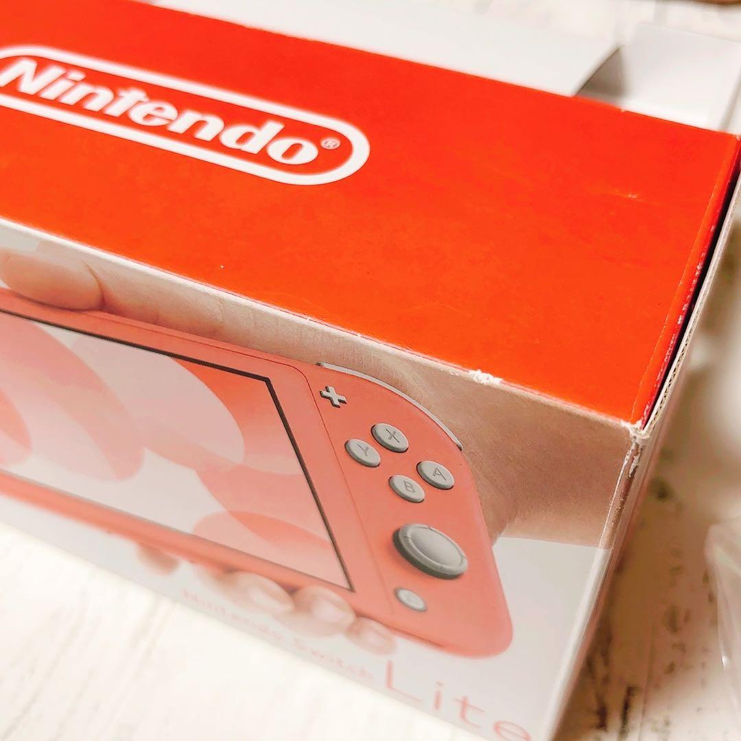 Nintendo SwitchLite コーラルピンク 本体 外箱 任天堂