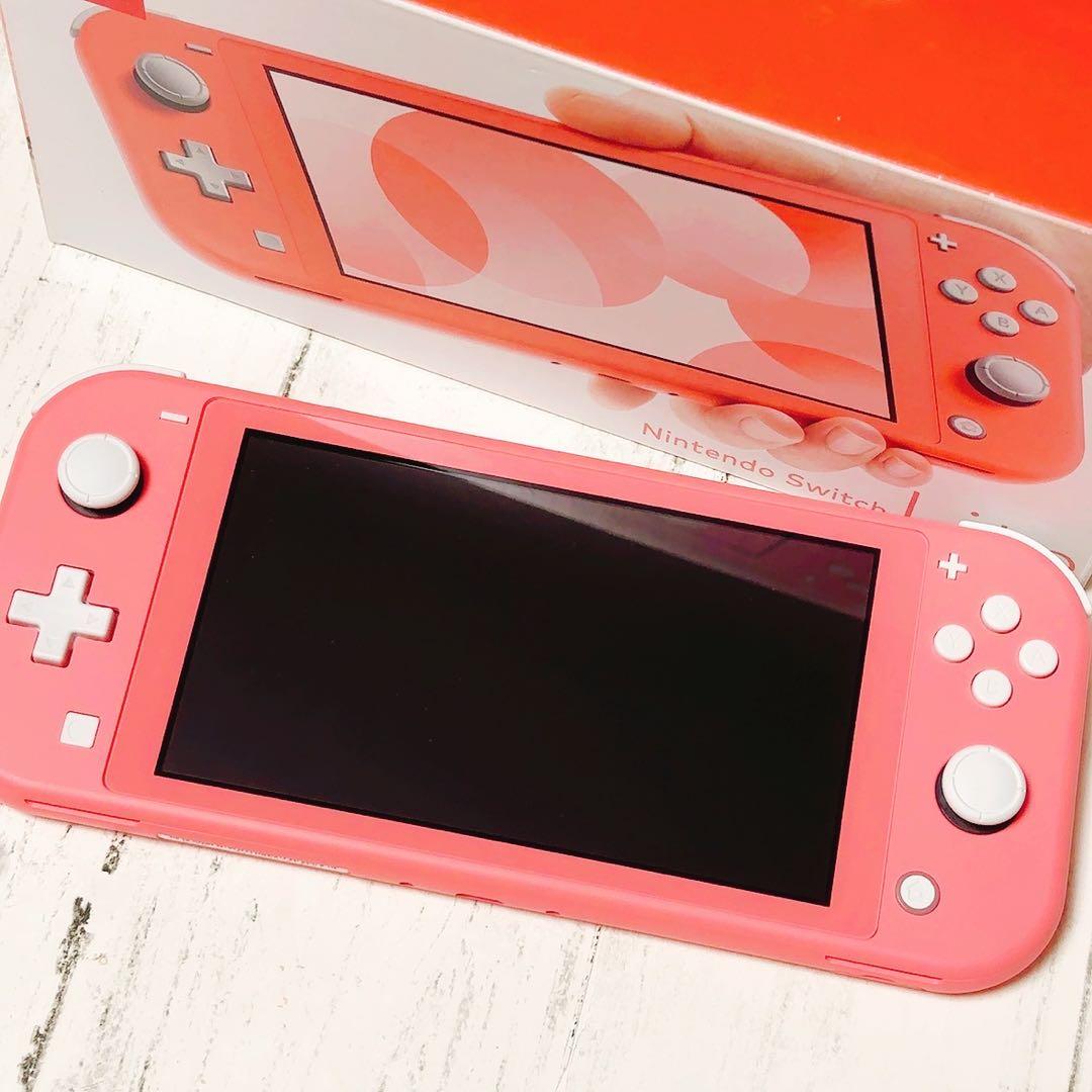 Nintendo SwitchLite コーラルピンク 本体 外箱 任天堂
