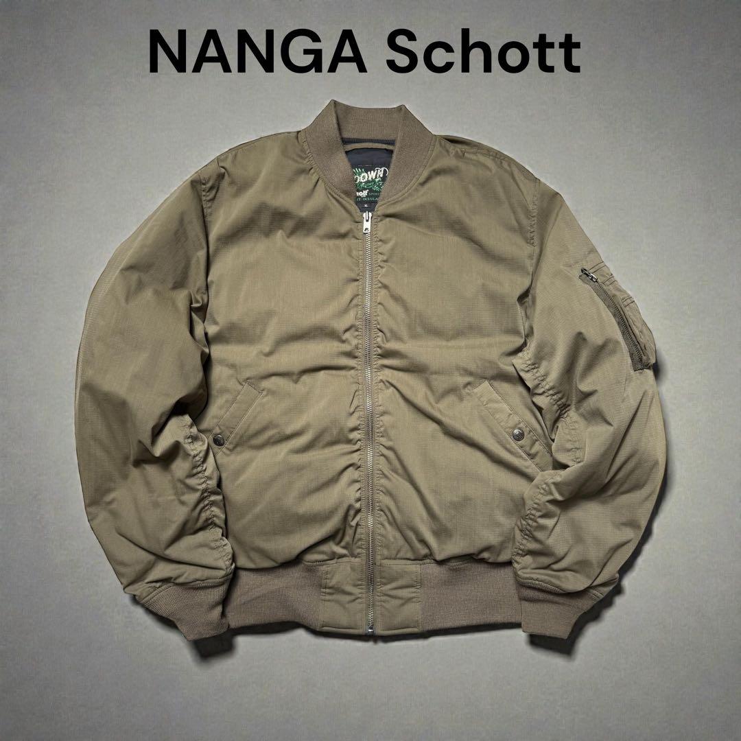 schott NANGA HINOC MA-1 XL ナンガ　ショット　極美品