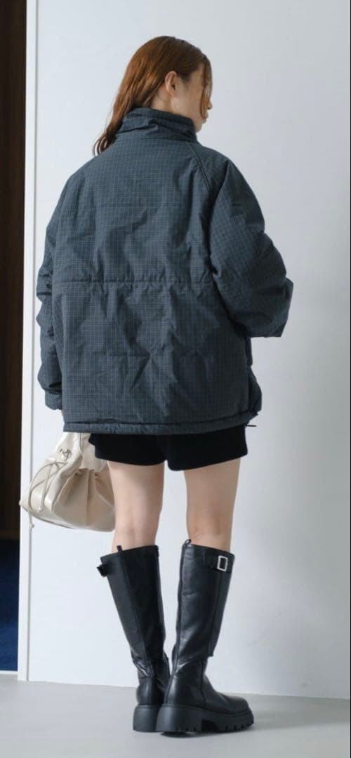 【新品未使用】kastane チェック中綿リバーシブルアウター
