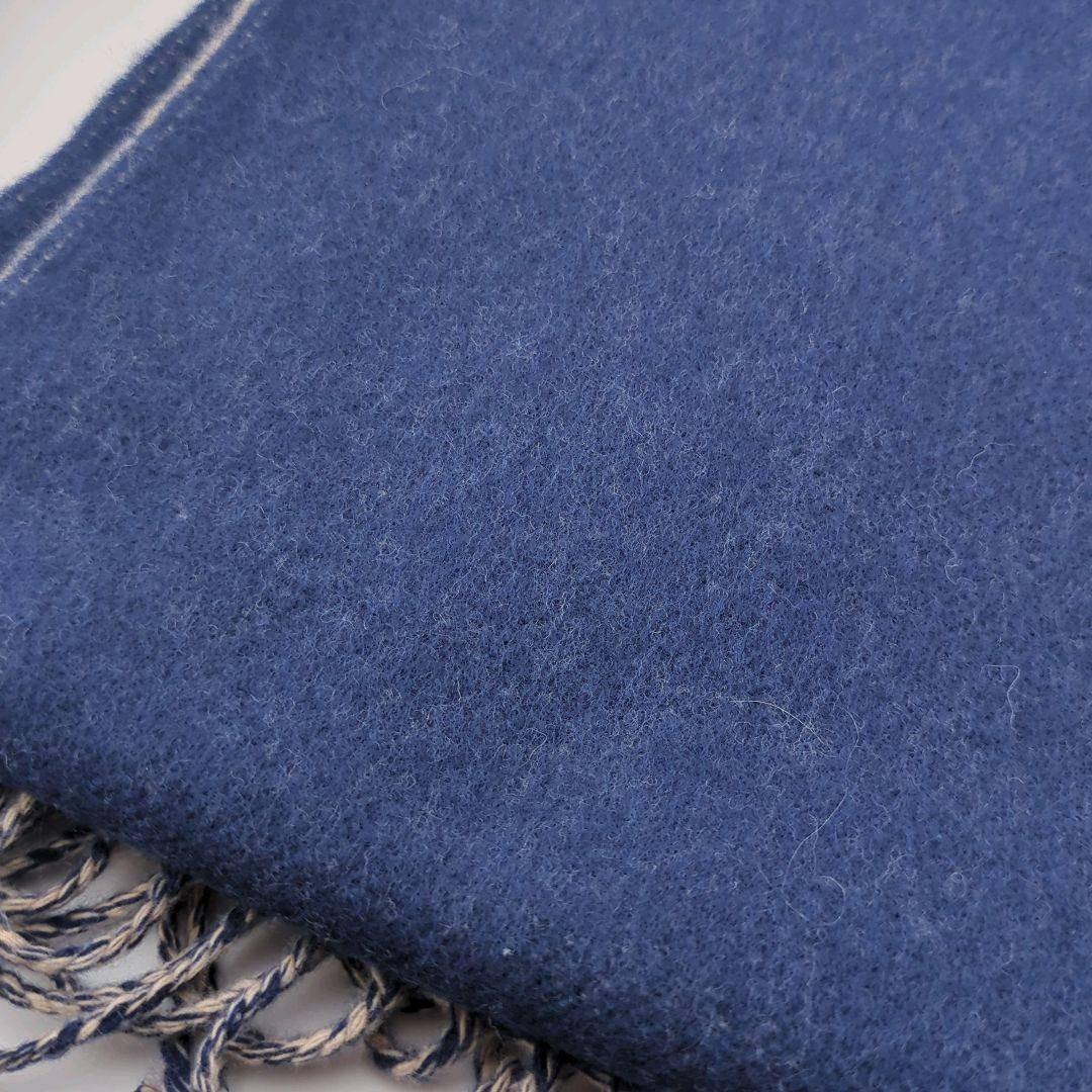 【人気】LOEWE ロエベ マフラー リバーシブル ネイビー×ベージュ