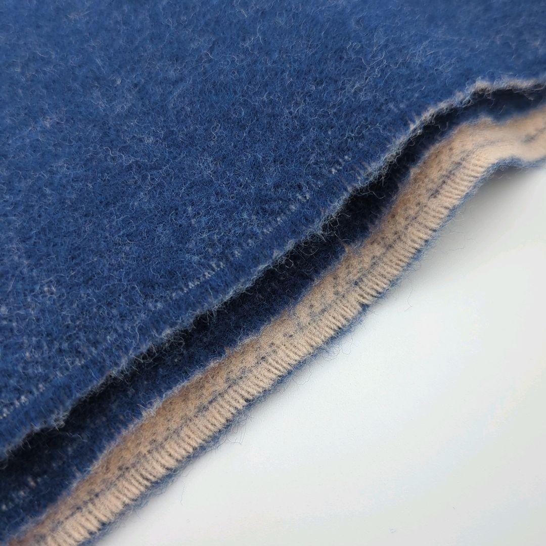 【人気】LOEWE ロエベ マフラー リバーシブル ネイビー×ベージュ