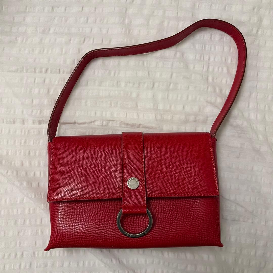BURBERRY 赤 ショルダーバッグ
